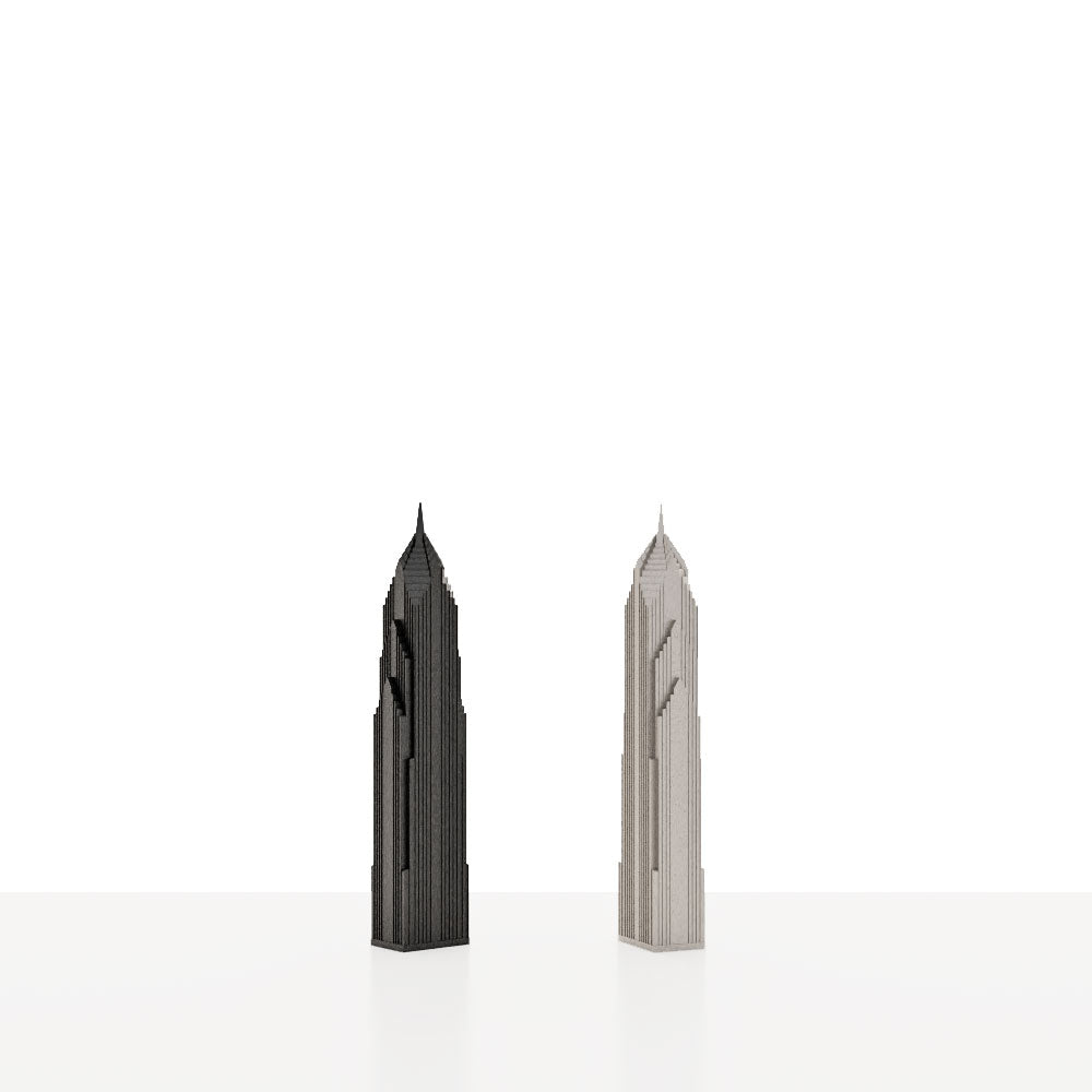 Skyline Chess, Replacement Pieces, New York, Steel Metal, Side View