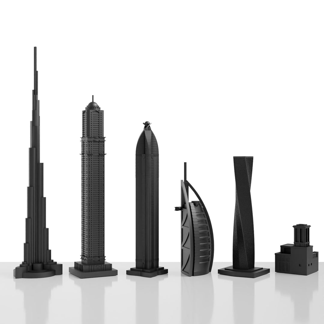 Skyline Chess, Replacement Pawn, New York, Acrylic, Side View