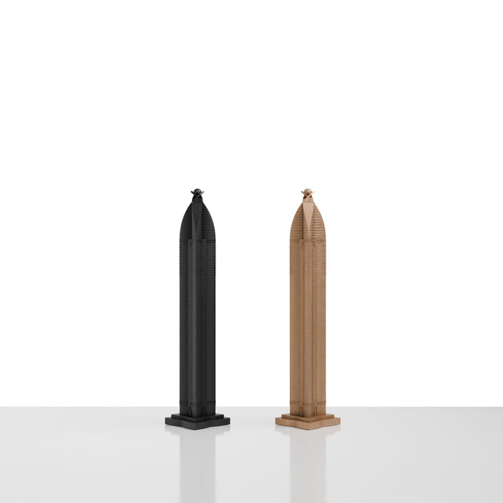 Skyline Chess, Replacement Pieces Bishop, Dubai, Bronze, Side View