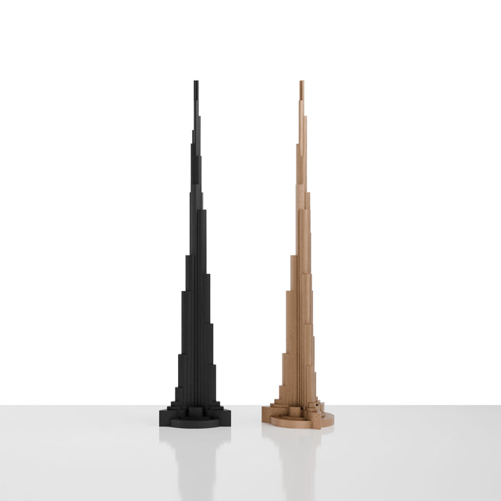 Skyline Chess, Replacement Pieces King, Dubai, Bronze, Side View
