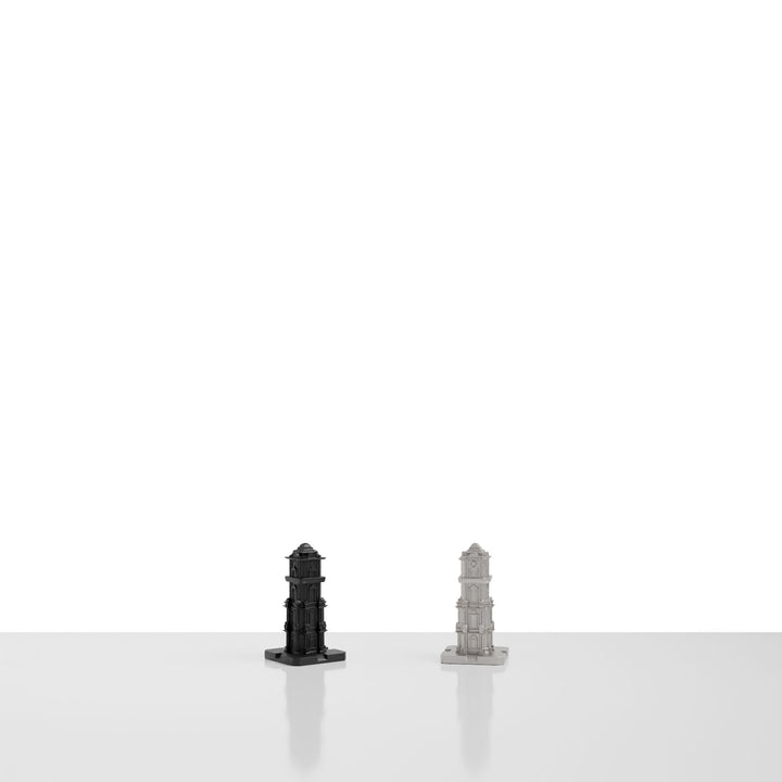 Skyline Chess, Replacement Pieces, Chicago, Steel, Detail View