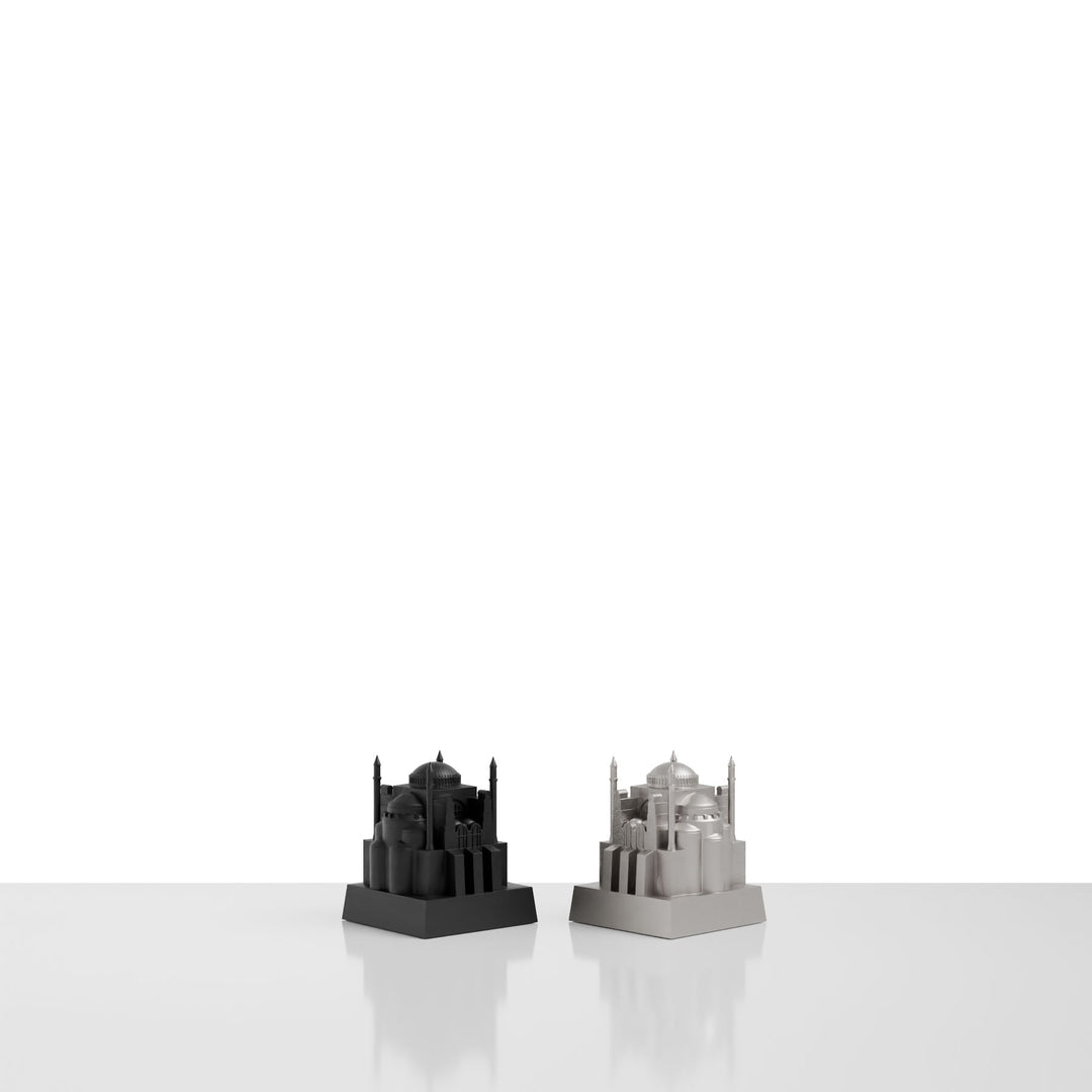 Skyline Chess, Replacement Pieces, London, Steel, Side View