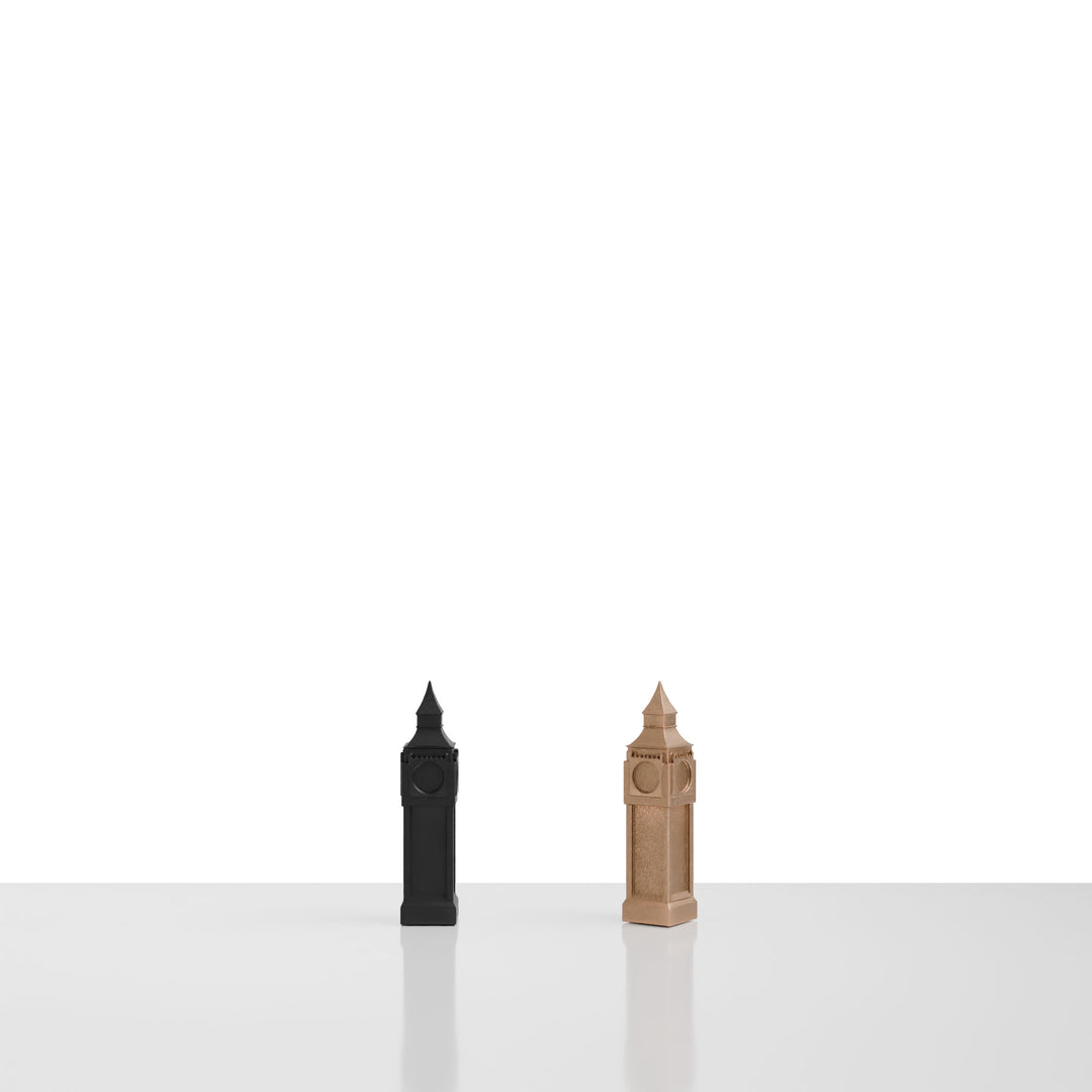 Skyline Chess, Replacement Pieces Rook, London, Bronze, Side View