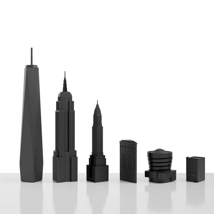 Skyline Chess, Replacement Pieces, New York, Acrylic