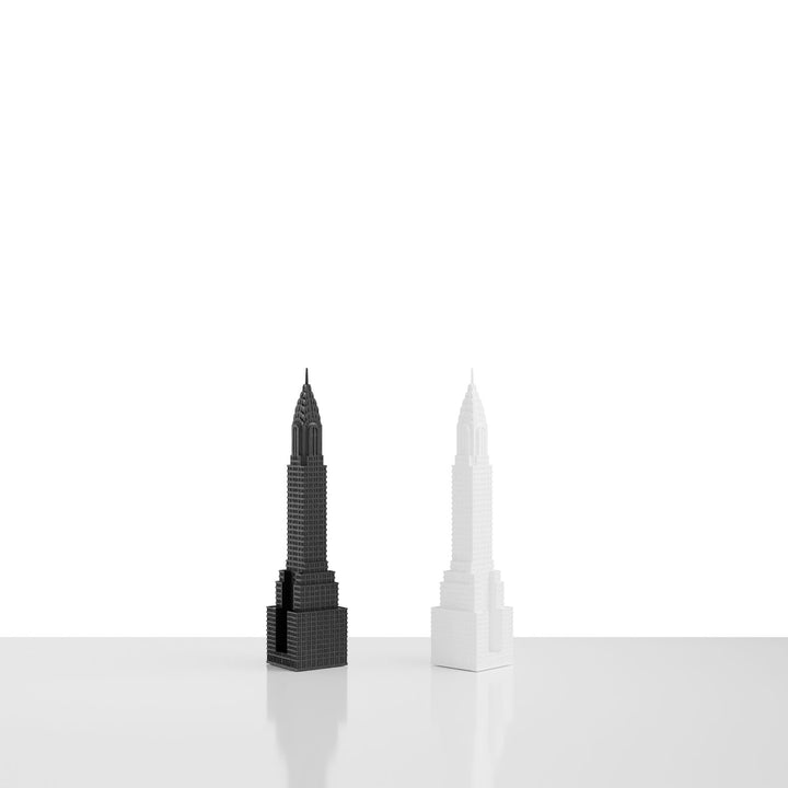 Skyline Chess, Replacement Bishop, New York, Acrylic, Side View