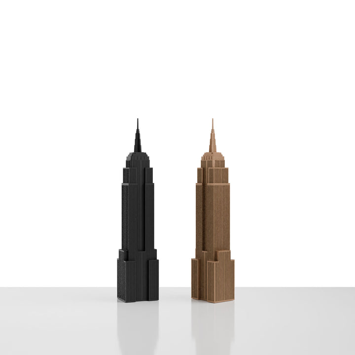 Skyline Chess, Replacement Piece Queen, New York, Bronze, Side View