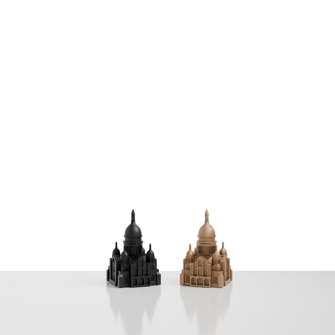 Skyline Chess, Replacement Queen, Paris, Bronze, Side View