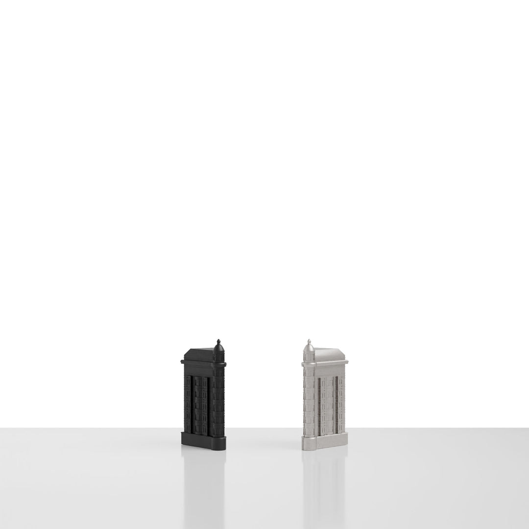 Skyline Chess, Replacement Queen Piece, Doha, Steel, Side View