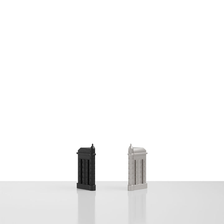 Skyline Chess, Replacement Queen Piece, Doha, Steel, Side View