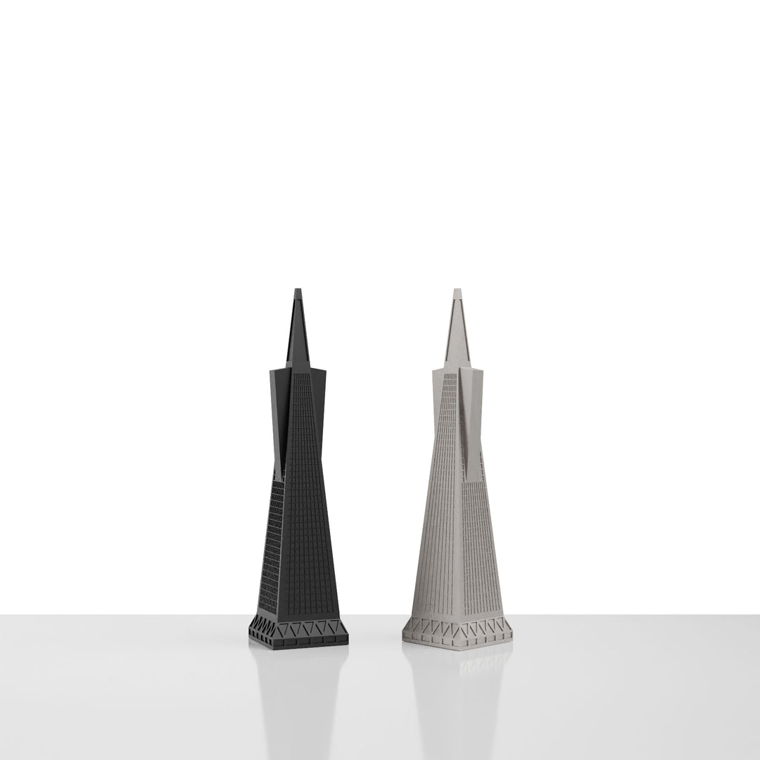 Skyline Chess, Replacement Pieces Queen, Doha, Steel, Side View