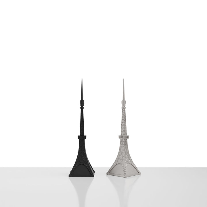 Skyline Chess, Replacement Pieces, Paris, Steel Metal, Macro View