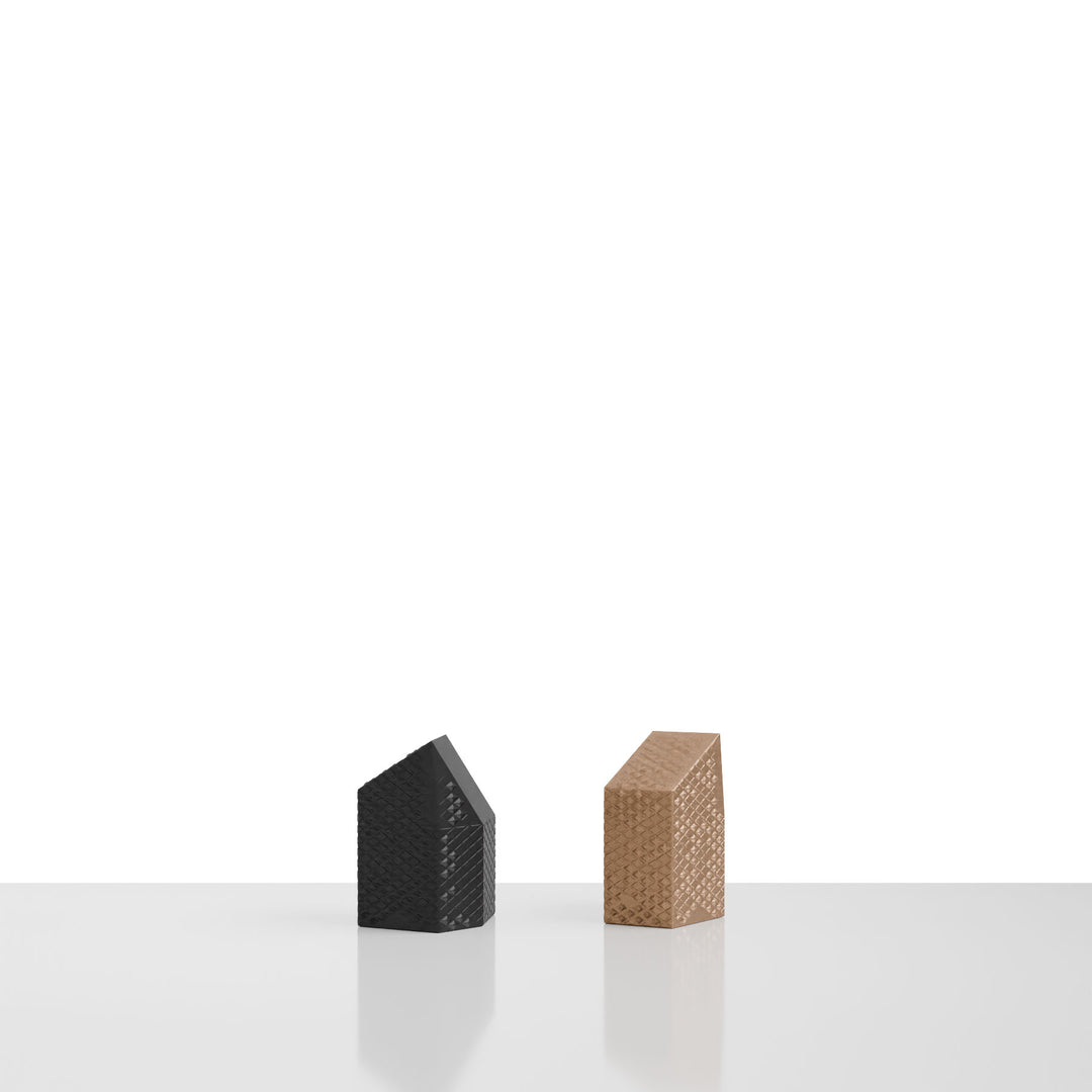 Skyline Chess, Replacement Pieces Rook, Tokyo, Bronze, Side View