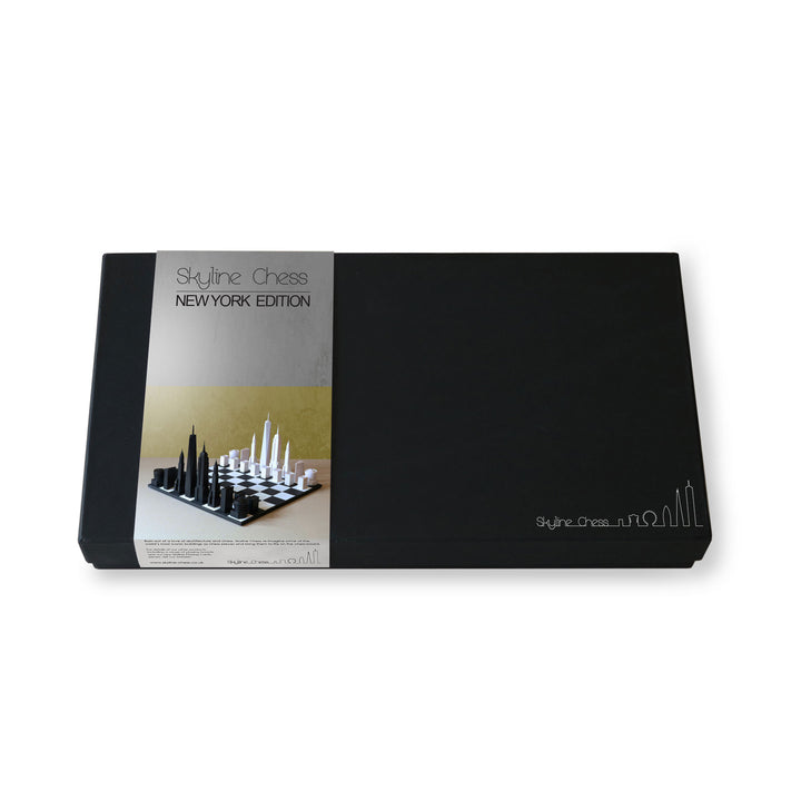 Skyline Chess Set, New York, Acrylic, Top View, Square Board
