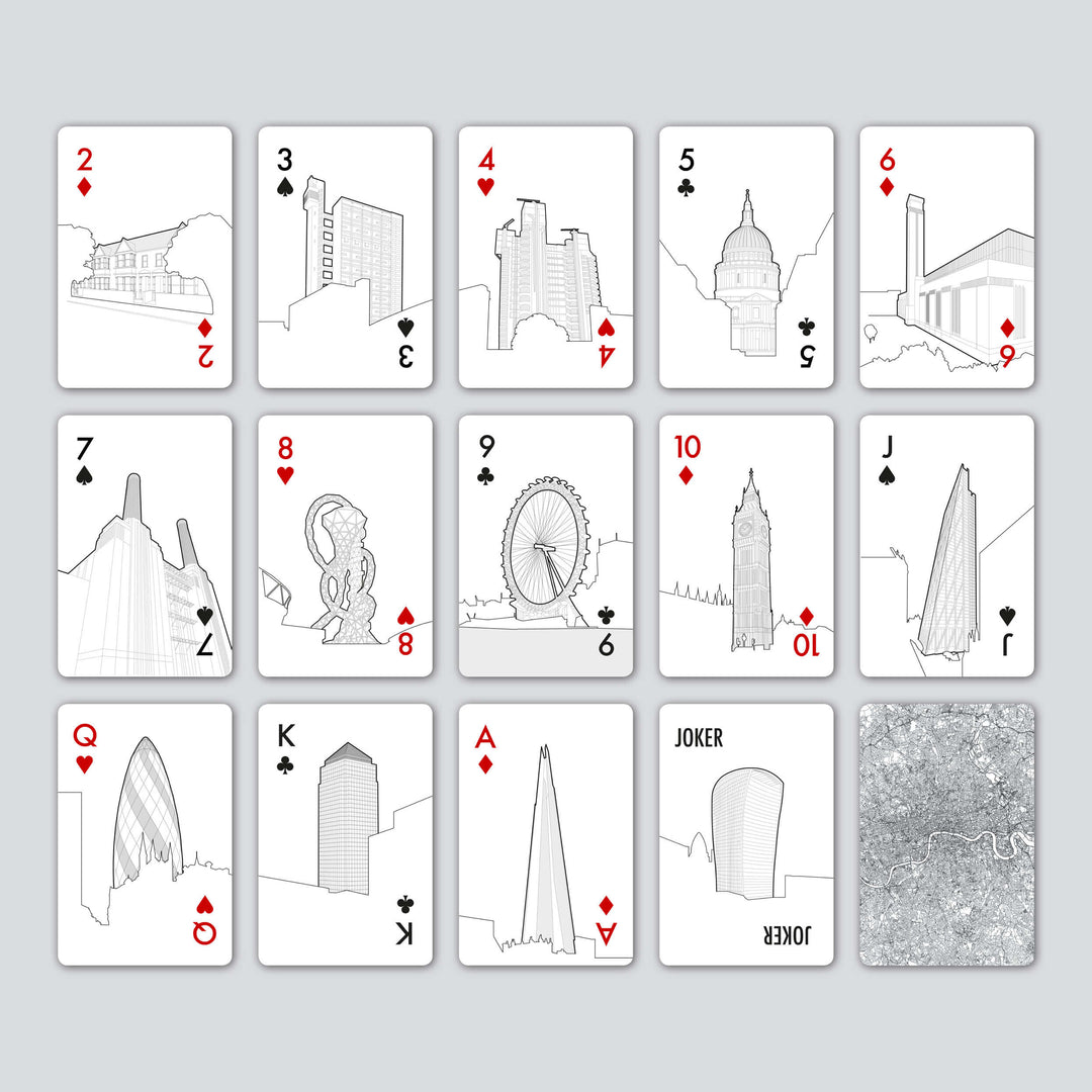 Skyline Chess Playing Cards, Paris, Side View
