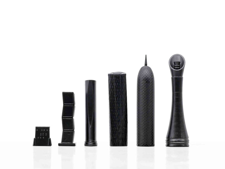 Skyline Chess Set, Doha, Steel Metal, Side View