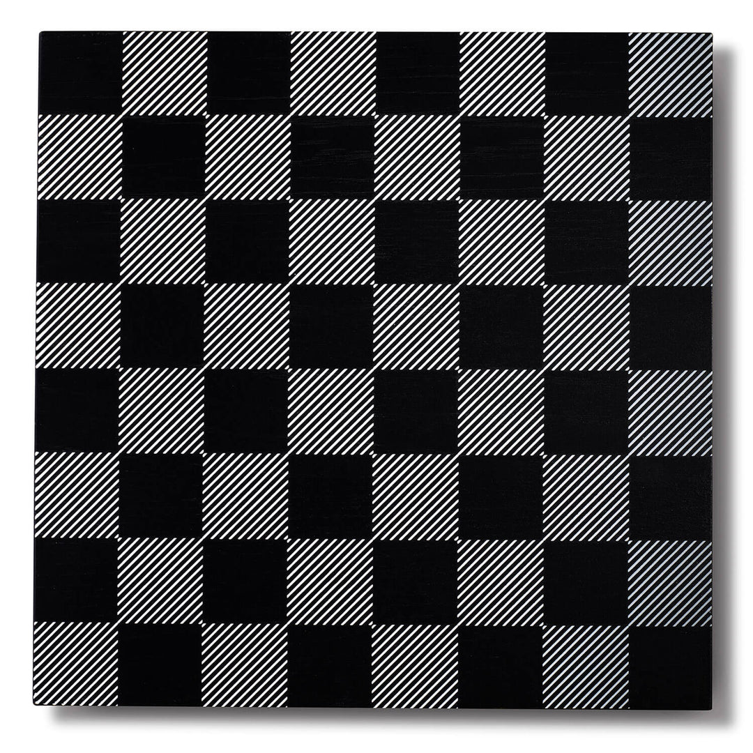 Skyline Chess Board, London, Birch Wood, Side View, Hatch Board