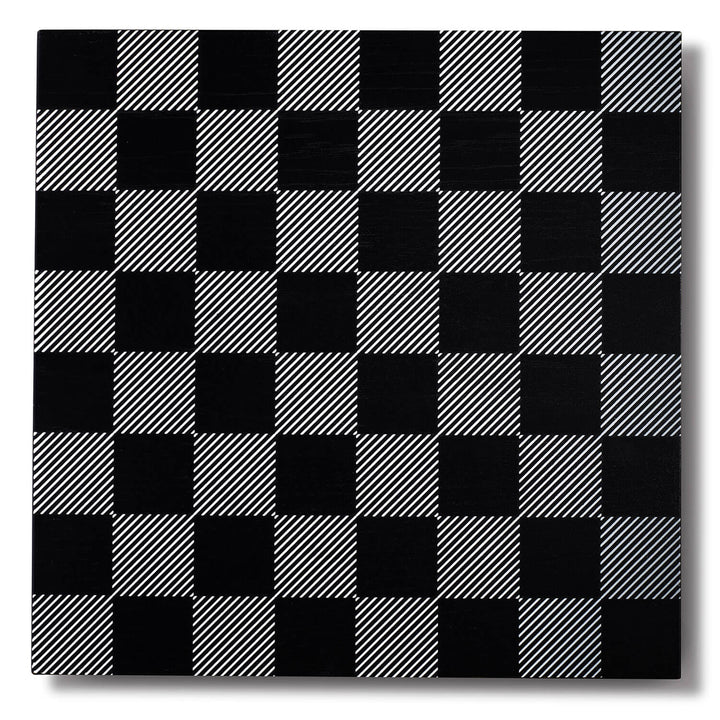 Skyline Chess Board, London, Birch Wood, Side View, Hatch Board