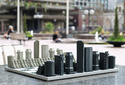 London Brutalist unique chess set personalized gifts